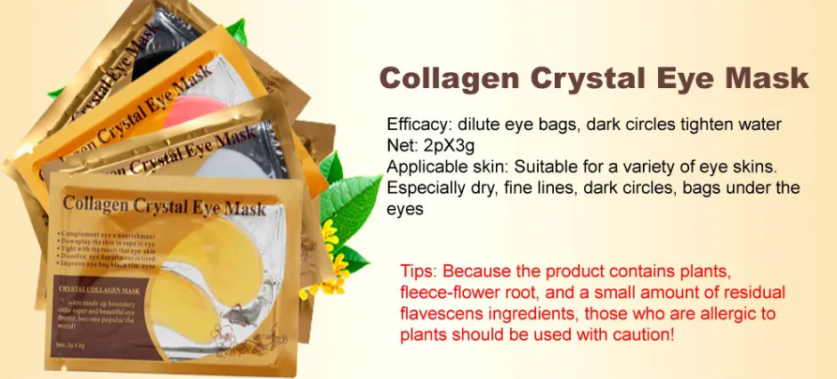 Collagen Crystal Eye Mask In Color Pink 10pc